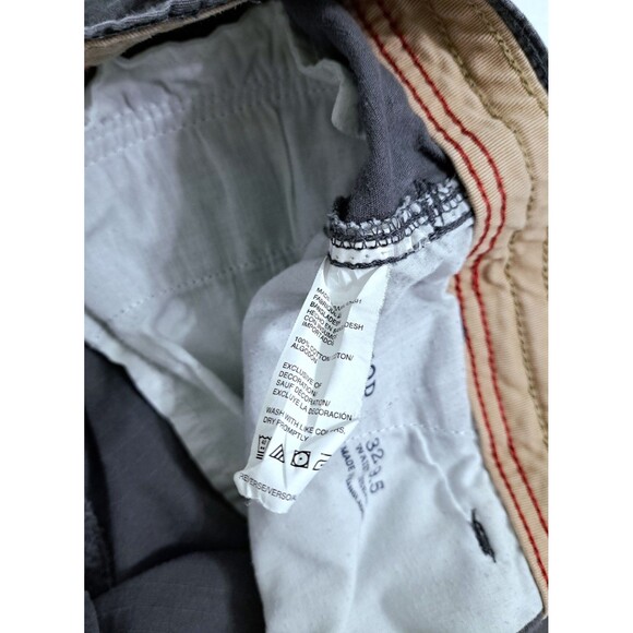 Izod Cargo Shorts Mens 32 Gray Safari Utility Pockets Outdoor Work Ripstop Fish - Picture 4 of 9